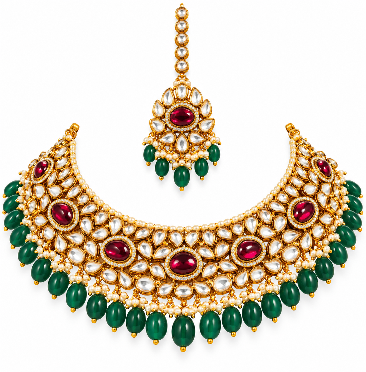 Ruhani Ruby Heritage Choker Set