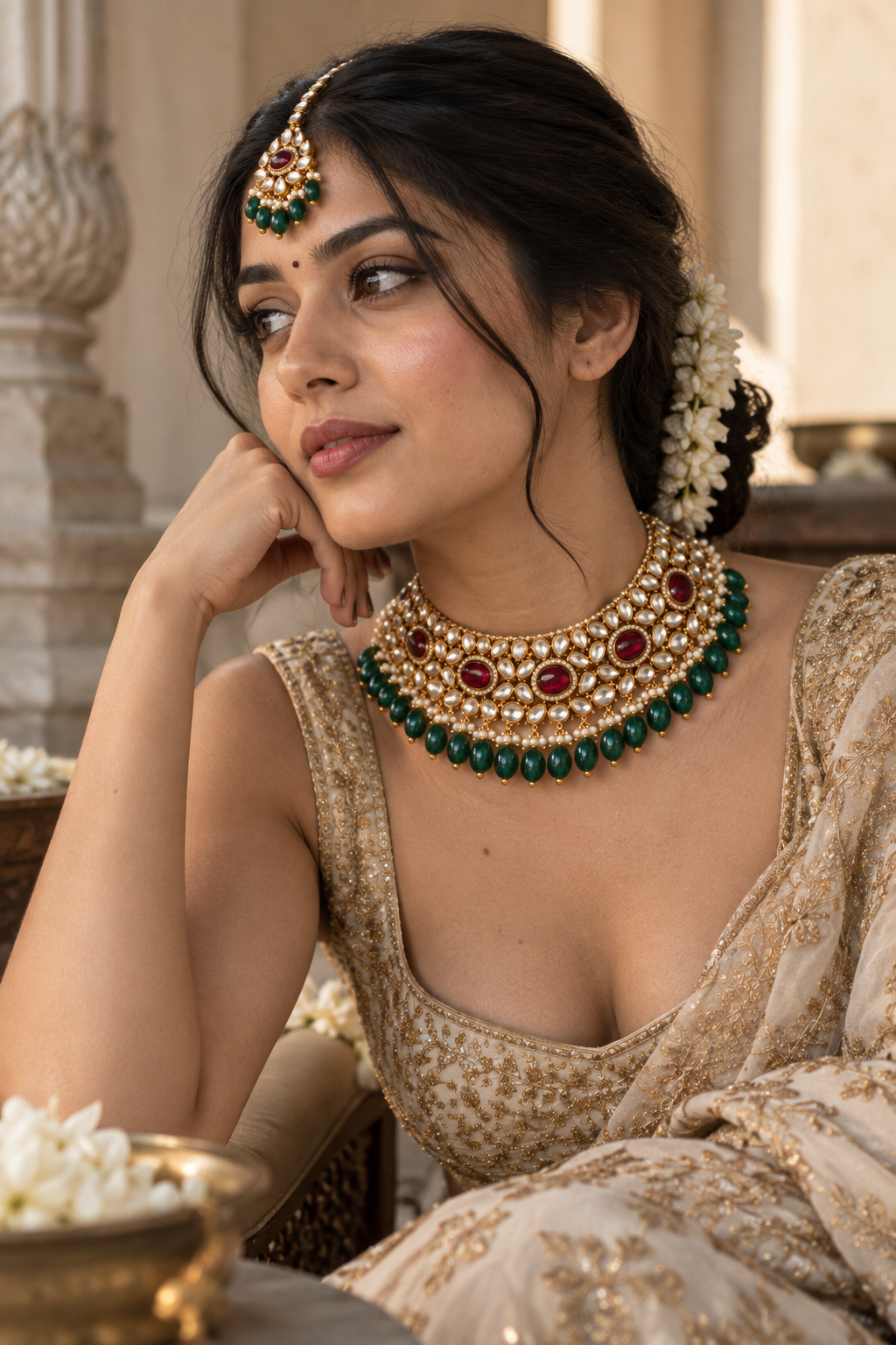 Ruhani Ruby Heritage Choker Set