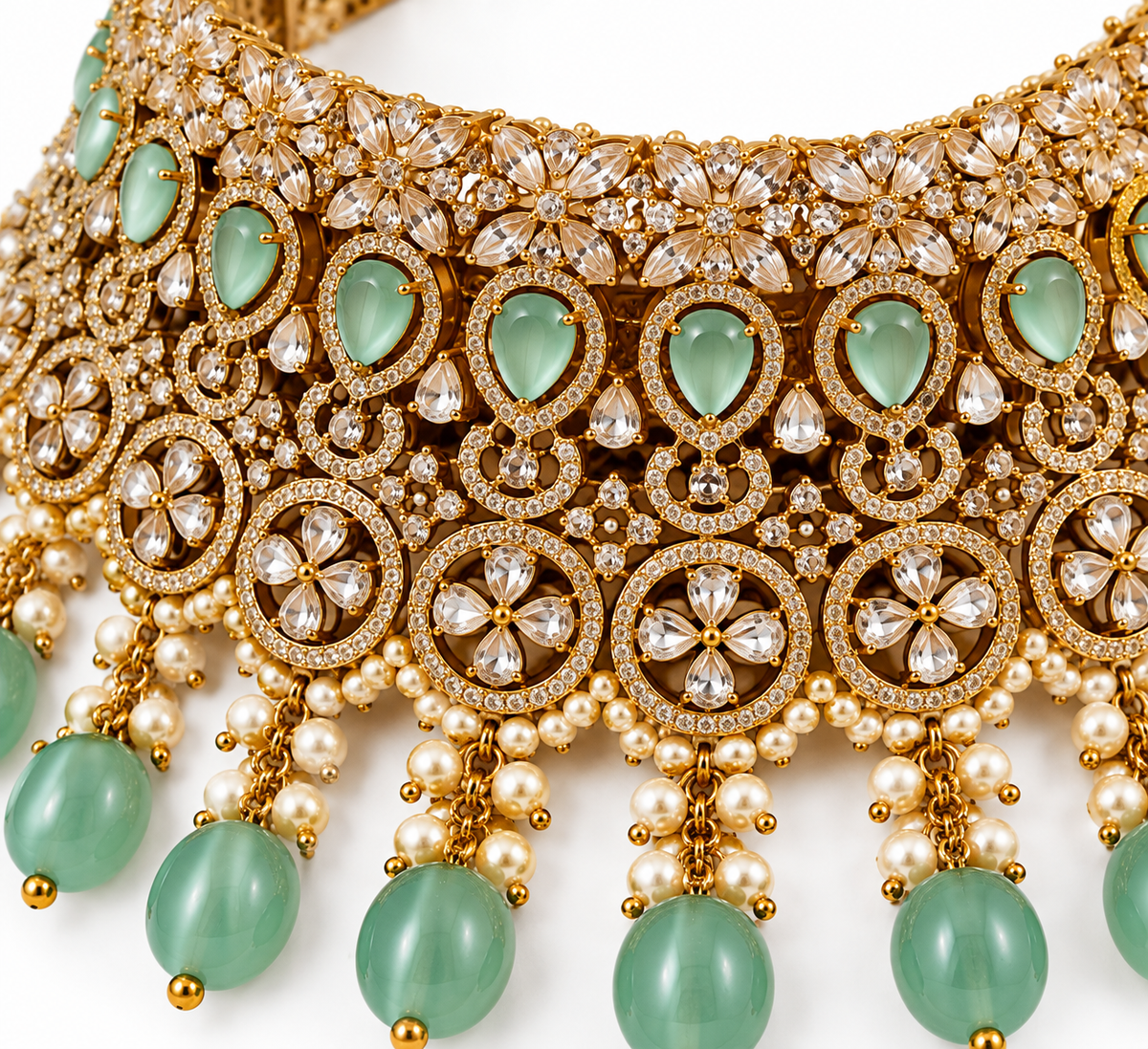 Meher Emerald Cascade Choker